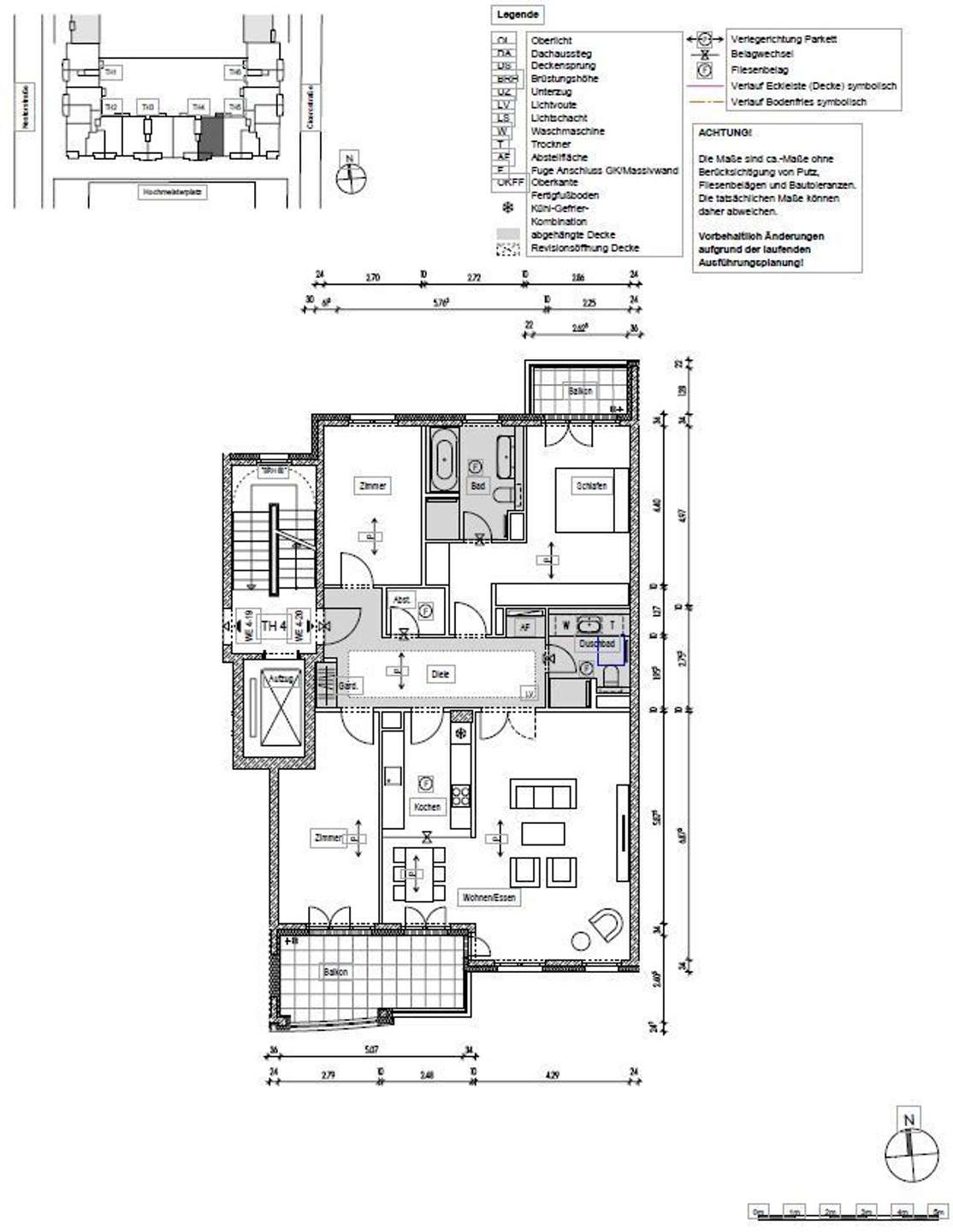 Grundriss WE 4-20